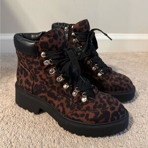 Leopard Print Women's Boots
